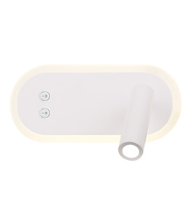 MIRACLE LAMPA KINKIET 6W+3W LED BIAŁY