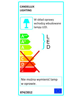 MIRACLE LAMPA KINKIET 6W+3W LED BIAŁY