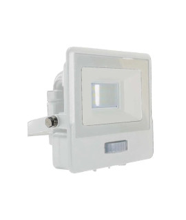 Projektor LED V-TAC 10W SAMSUNG CHIP Czujnik Ruchu Biały Z MUFĄ VT-118S 3000K 735lm 5 Lat Gwarancji