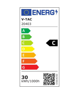 Projektor LED V-TAC 30W SAMSUNG CHIP Czarny 137Lm/W EVOLUTION VT-32 6400K 4100lm 5 Lat Gwarancji