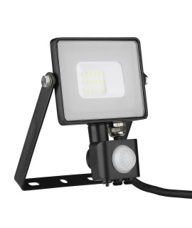 Projektor LED V-TAC 10W SAMSUNG CHIP Czujnik Ruchu Funkcja Cut-OFF Czarny VT-10-S 3000K 800lm 5 Lat Gwarancji
