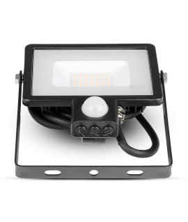 Projektor LED V-TAC 20W SAMSUNG CHIP Czujnik Ruchu Funkcja Cut-OFF Czarny VT-20-S 3000K 1600lm 5 Lat Gwarancji