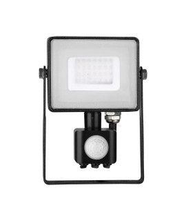 Projektor LED V-TAC 30W SAMSUNG CHIP Czujnik Ruchu Funkcja Cut-OFF Czarny VT-30-S 3000K 2400lm 5 Lat Gwarancji