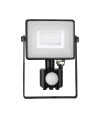 Projektor LED V-TAC 30W SAMSUNG CHIP Czujnik Ruchu Funkcja Cut-OFF Czarny VT-30-S 6400K 2400lm 5 Lat Gwarancji