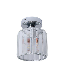 Plafon, Punktowa Oprawa Sufitowa SREBRNA z kryształkami Glamour okrągły Ok. 18cm 11609