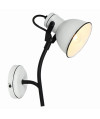 ZUMBA LAMPA KINKIET NA WYSIĘGNIKU 1X40W E14 BIAŁY+CZARNY