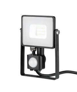 Projektor LED V-TAC 10W SAMSUNG CHIP Czujnik Ruchu Funkcja Cut-OFF Czarny VT-10-S 3000K 800lm 5 Lat Gwarancji