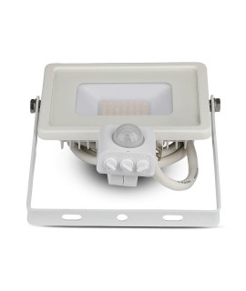 Projektor LED V-TAC 20W SAMSUNG CHIP Czujnik Ruchu Funkcja Cut-OFF Biały VT-20-S 3000K 1600lm 5 Lat Gwarancji
