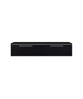 Komoda RTV AMBER AM41 czarny / dąb alpin