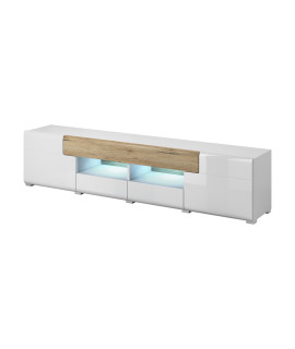 Komoda RTV TOLEDO TL40 san remo / biały połysk