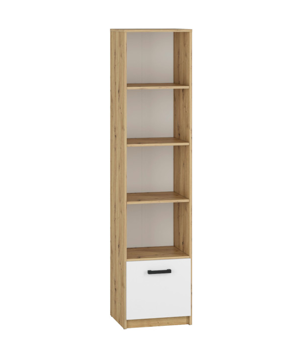 Regał FIJI FJ04 45 dąb artisan / biały