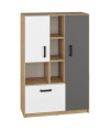 Regał FIJI FJ05 92 dąb artisan / biały / antracyt
