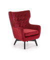 Fotel MARVEL bordowy / czarny