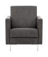 Fotel SOLVO A manila dark grey chrom
