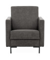 Fotel SOLVO A manila dark grey czarny