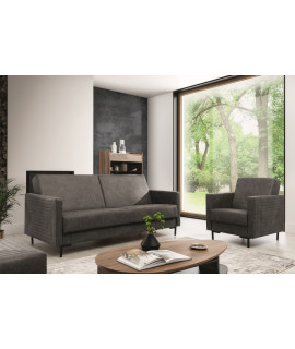 Fotel SOLVO B manila dark grey czarny