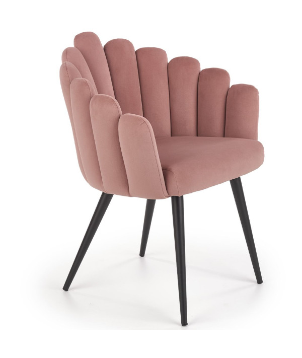 Krzesło K410 różowy velvet Krzesło K410 różowy velvet