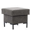 Pufa SOLVO A manila dark grey czarny