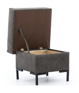 Pufa SOLVO A manila dark grey czarny
