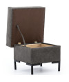 Pufa SOLVO A manila dark grey czarny