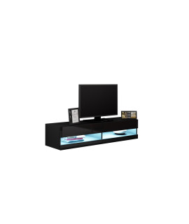 Komoda RTV VIGO NEW VG12D 140 czarny połysk