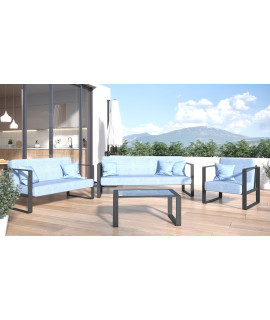 Zestaw mebli ogrodowych 1+2+3 GARDENO teneryfa 7158