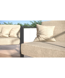 Zestaw mebli ogrodowych 1+3+1 GARDENO sumba 7052