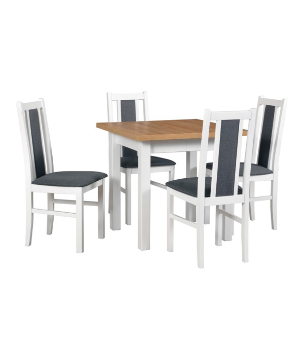Stół MAX 8 + krzesła BOS 14 (4szt.) - zestaw DX22A Stół MAX 8 + krzesła BOS 14 (4szt.) - zestaw DX22A