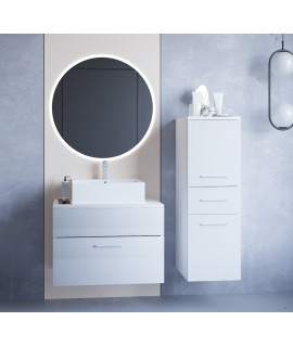 Łazienka BUSTO LED biały laminat