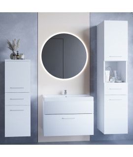 Łazienka LIPSY LED biały laminat