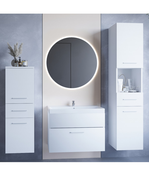 Łazienka LIPSY LED biały laminat Łazienka LIPSY LED biały laminat
