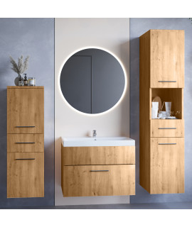 Łazienka LIPSY LED dąb artisan laminat