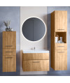 Łazienka LIPSY LED dąb artisan laminat