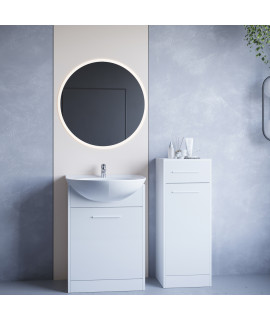 Łazienka NEPPA MINI LED biały laminat