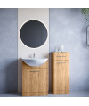 Łazienka NEPPA MINI LED dąb artisan laminat