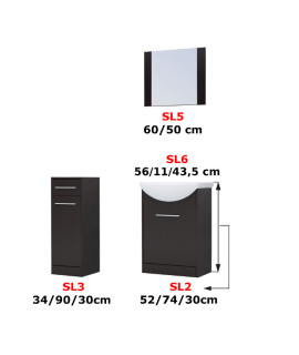 Łazienka NICO MINI biały laminat
