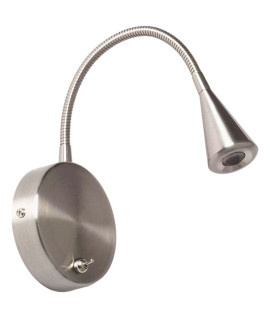 Lampa Ścienna LED 3W Metalowa z Włącznikiem Abruzzo Tommaso