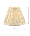 Laura Ashley Fenn Silk Empire Drum Shade Ivory 20cm/8 cali