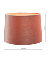 Laura Ashley Velvet Empire Drum Shade Blush Pink 30 cm/12 cali