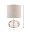 Laura Ashley Ivy Lampa Stołowa Fasetowane Szkło Kryształowe Z Kloszem
