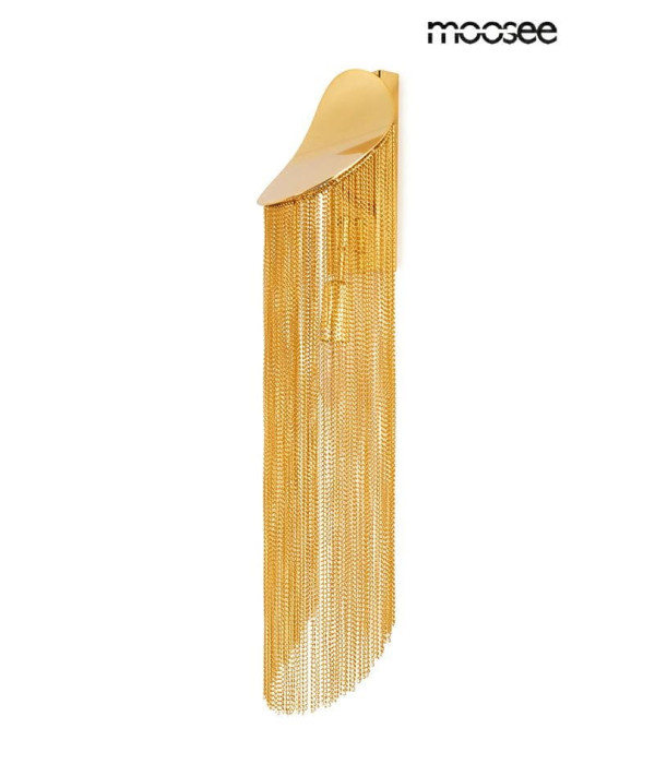 MOOSEE lampa ścienna LAMBADA łańcuszki złota