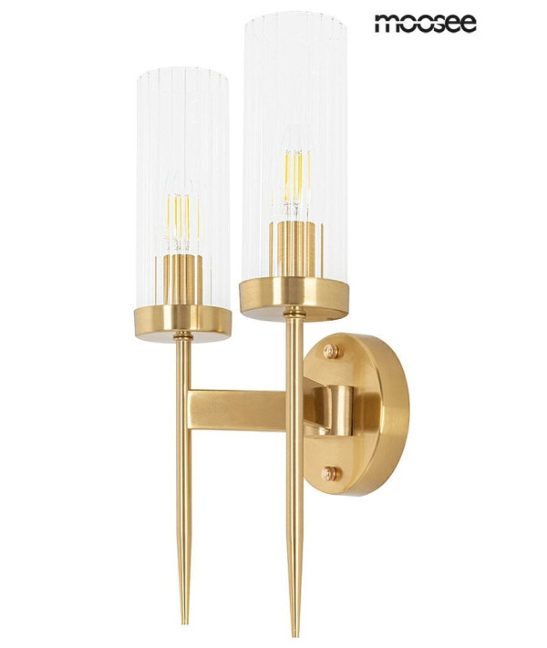 MOOSEE lampa ścienna TORCH TWIN złota