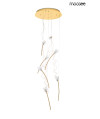 MOOSEE lampa wisząca TULIPPE 7 DISC złota