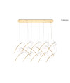 MOOSEE lampa wisząca TULIPPE 14 LINE złota