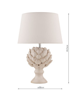 Ceramiczna lampa stołowa Laura Ashley Artichoke z abażurem