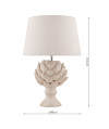 Ceramiczna lampa stołowa Laura Ashley Artichoke z abażurem