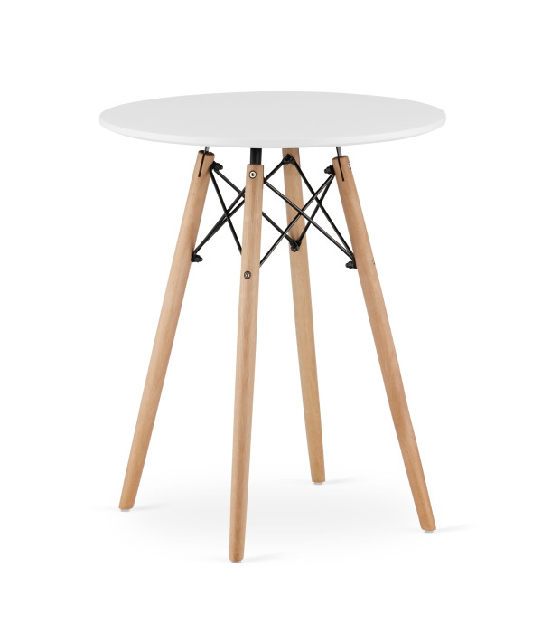 Stół TODI Okrągły 60cm - biały