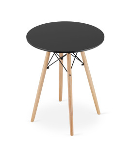 Stół TODI Okrągły 60cm - czarny
