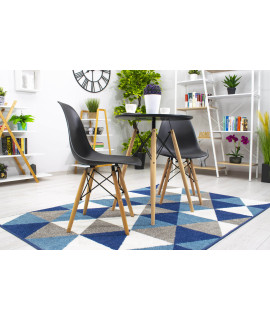 Stół TODI Okrągły 60cm - czarny