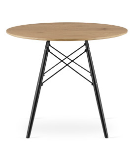 Stół TODI Okrągły 90cm - dąb
